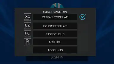 Captura de tela de XCIPTV 1