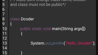 Captura de tela de Dcoder 6