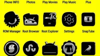 Captura de tela de Black Icon Pack Free 5