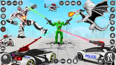 Captura de tela de Dragon Robot Car Transform 2