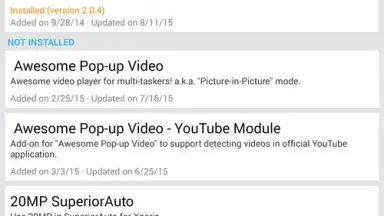 Captura de tela de Xposed Installer 2