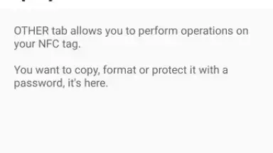 Captura de tela de NFC Tools 8