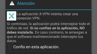 Captura de tela de X-VPN 7