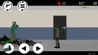 Captura de tela de Flat Zombies: Cleanup and Defense 6