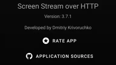 Captura de tela de Screen Stream over HTTP 2
