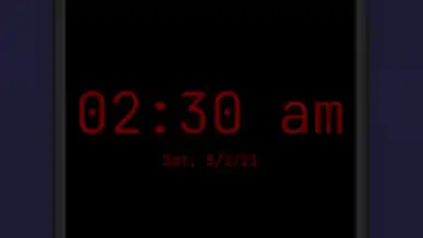 Captura de tela de Night Clock (Digital Clock) 8
