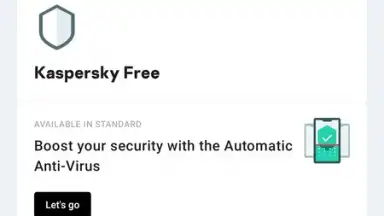 Captura de tela de Kaspersky Antivirus & VPN 10