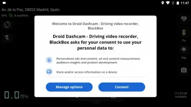 Captura de tela de Droid Dashcam - Driving video recorder 2