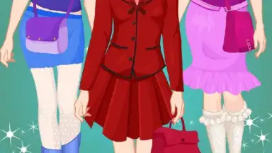 Captura de tela de Princess High School Dress Up 2