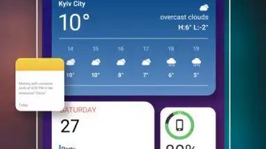 Captura de tela de Color Widgets - iWidgets 1