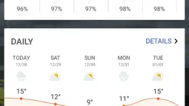 Captura de tela de Apex Weather 7