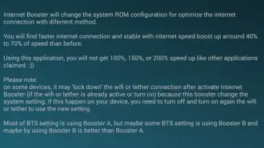 Captura de tela de Internet Booster (root) 2