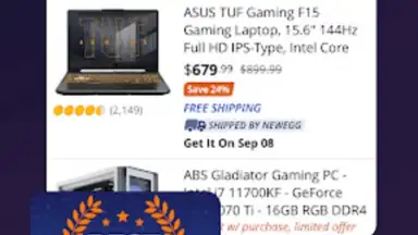 Captura de tela de Newegg 4