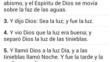 Captura de tela de Santa Biblia Reina Valera 1