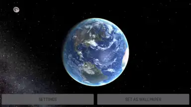 Captura de tela de Earth Planet 3D live wallpaper 1