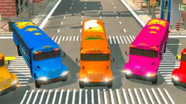 Captura de tela de School Bus Driving Games 3D 2