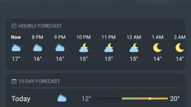 Captura de tela de Real Weather 1