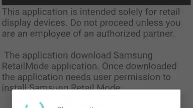 Captura de tela de Samsung Retail Mode 2