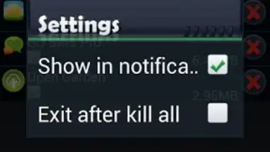 Captura de tela de Task Killer FREE 2