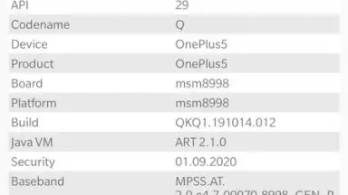 Captura de tela de Device Info HW 4