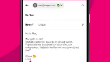 Captura de tela de Telekom Mail 3