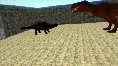 Captura de tela de Dino Anky vs T-Rex Colloseum 2