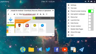 Captura de tela de Leena Desktop UI 3