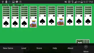 Captura de tela de Spider Solitaire Game 3