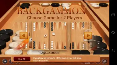 Captura de tela de Backgammon 3