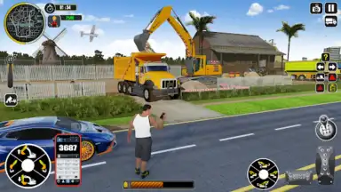 Captura de tela de Excavator Truck Simulator Game 7