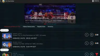 Captura de tela de Telemundo Deportes 3