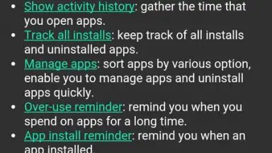 Captura de tela de App Usage 9