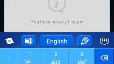Captura de tela de Blue Keyboard 2