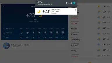 Captura de tela de Yandex.Weather 5