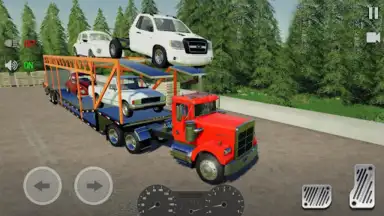 Captura de tela de Truck Car Transport Trailer Games 1