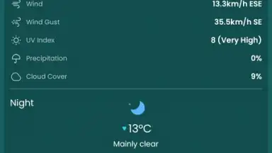 Captura de tela de Clima – Weather Forecast 5