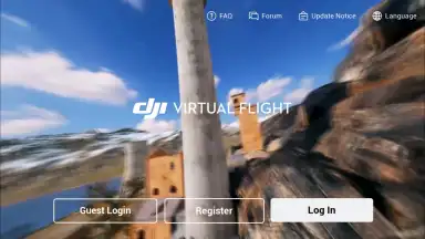 Captura de tela de DJI Virtual Flight 9