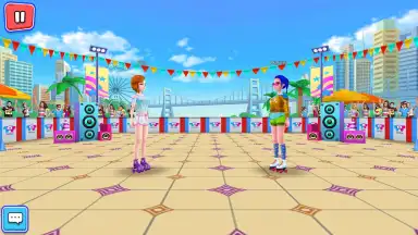 Captura de tela de Roller Skating Girls - Dance on Wheels 4
