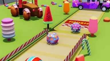 Captura de tela de Candy Ball Run - Rolling Games 1