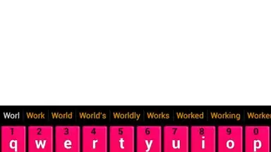 Captura de tela de Pink Keyboard 14