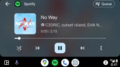 Captura de tela de Android Auto 3