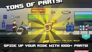 Captura de tela de Pixel Car Racer 4