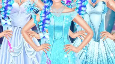 Captura de tela de Ice Queen Makeup Dress Up 4