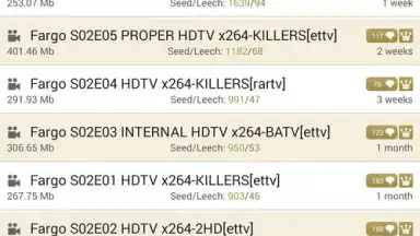Captura de tela de KickassTorrents App 1