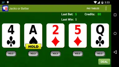 Captura de tela de Awesome Video Poker! 2
