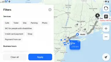 Captura de tela de Yandex Maps 4