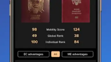 Captura de tela de Passport Index 5