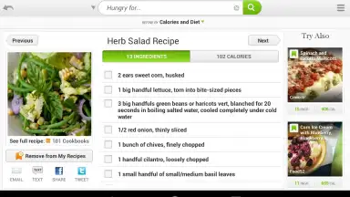 Captura de tela de Recipes & Nutrition 20