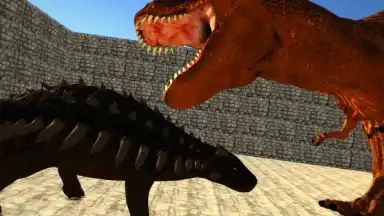 Captura de tela de Dino Anky vs T-Rex Colloseum 5
