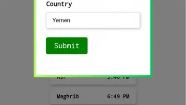 Captura de tela de مواقيت الصلاه 1